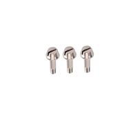 Kisangel 3pcs Silver Trumpet Waterkey Spit Valve Screws Metal Replacement Parts for Trumpet and Trombone Craftsmanship and Small Size, Easy to Replace Brass Instrument Repair Accessory