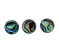 Kisangel 3pcs Small Colorful Abalone Shell Inlay Finger Buttons Trumpet Caps Replacement Instrument Accessories for Wind Brass Players