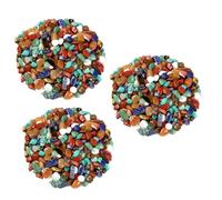 Kisangel 3pcs Small Crystals Tiger Eye Agate Quartz for Art Craft Home Decorative Rocks