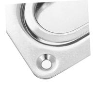 Kisangel 3pcs Stainless Steel Grade Flush Lift Ring Handles Spring-loaded Recessed Hatch Latch for Boat Deck Trap Doors Corrosion-resistant Hardware for Yacht and Use