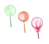 Kisangel 3pcs Telescopic Fishing Nets for Retractable Insect Catchers Orange Green and Purple for Outdoor Exploration and Bug Catching Activities