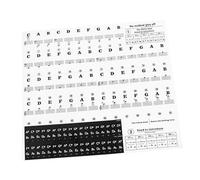 Kisangel 3pcs Thinner Piano Keyboard Stickers Keys Yale Key Covers Cover Piano Sticker Labels for Beginners