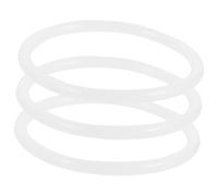 Kisangel 3pcs Tibetan Singing Bowl Rubber Rings Sound Cushion Pads White Rubber Mats Prevent Bowl from Bumping Craft Decoration Accessory for Meditation and Yoga