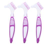 Kisangel 3pcs Turtle Shell Cleaning Brush Set with Non-slip Handle for Turtle Versatile Abs Material Brush for Removing Mud and Dirt in Reptile Tank Care