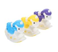 Kisangel 3pcs Unicorn Inertia Educational Household for Pull Back Vehicles No Batteries Required Enhances Parent Interaction