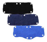Kisangel 3Pcs Washable Hard Hat Sweatband with Buckle Absorbent Safety Helmet Liner for Construction Workers Antiperspirant Bands in Blue Black for Comfortable Sweat Control