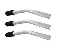 Kisangel 3pcs Wheelchair Brake Extension Handles Wheelchair Brake Lever Extensions Black Cap White 210 Bent Tube Enhanced Safety on Slopes and Uneven Surfaces