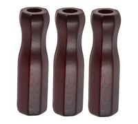 Kisangel 3pcs Wooden Foosball Handles Replacement Ergonomic Non-slip Octagon Grips for Table Soccer Compatible with Various Models Solid Wood Table Football Accessories