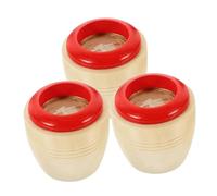 Kisangel 3pcs Wooden Kaleidoscope for Colorful Cartoon Design Portable Educational Plaything to Inspire Creativity and Imagination and Lightweight Gift for Boys Random Color