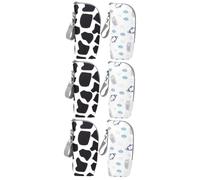 Kisangel 3sets 2pcs Insulated Bottle Bags Stylish Portable Milk Storage Pouches for Warm Cold Food Easy to Clean for Moms The Go Penguin Pattern 2pcs*3