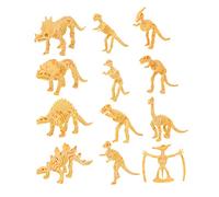 Kisangel 3sets Dinosaur Skeleton Models Realistic Imitation Dinosaurs Plaything for Cognitive Development and Imagination for Educational Play and Collection 12pcs*3