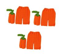 Kisangel 3sets Handmade Crochet Newborn Photography Costume for Three-four Months for Halloween Cosplay Outfits