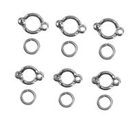 Kisangel 3sets U-shaped Bird Anklets Parrot Foot Rings Stainless Steel Bird Leg Rings Foot Chains for Parrots Safe Accessories 6pcs*3