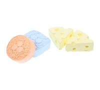 Kisangel 4 Pack Safe and Healthy Hamster Toys Portable Grinding Stones for Small Animals Molar Chewing Toys Animal Molar Toy Stones Random Color