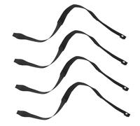 Kisangel 4 Pair Adjustable Hiking Pole Wrist Strap Black Ski Transport Straps with Quick Release for Walking Sticks Elastic Safety Leash for Skiing and Trekking