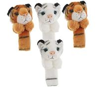 Kisangel 4 pcs Animal Slap Bracelets Comfortable Slap Bands for Parties Birthday Favors Halloween More Cute Tiger Design for Boys