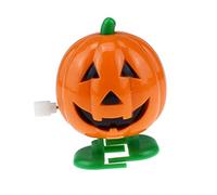 Kisangel 4 Pcs Wind Up Clockwork Pumpkin Orange Halloween Party Favors Painted Bright Color Easy Grip Design for Coordination and Imaginative Play