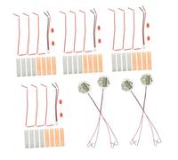 Kisangel 4 Sets Fruit Battery Science Kit with Zinc Copper Potato Cells and LED Light Educational Physics Experiment Tool for Energy Conversion and Creative Stem Learning
