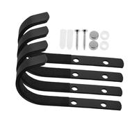 Kisangel 4 Sets Heavy Duty Metal J Hooks Wall Mount Bow Hanger for Compound Recurve Bows Robust Weight Support for Indoor Outdoor for Backpack and Gear