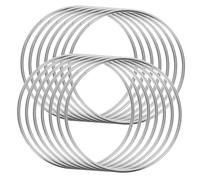 Kisangel 4 Sets Metal Linking Rings Trick Prop for Close-up Illusion Performance Use Interactive Stage for All Ages Party Trick Playthings and Talent Show Accessories