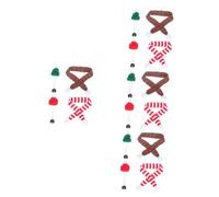 Kisangel 4 Sets Pet Fashion Hats Scarves Set Festive Hamster Rat Accessories Wear-resistant Multi-purpose