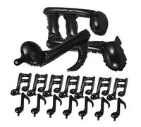 Kisangel 40 Pcs Music Note Aluminum Foil Balloons Black Musical Party Decorations for Concerts Band Performances Showers Weddings Birthdays Festival Ambiance Enhancers