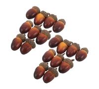 Kisangel 40pcs Artificial Acorns with Lifelike Detailing for Crafts and Seasonal Decor Lightweight Small Faux Acorns for Thanksgiving Wedding Kitchen and Autumn Bowl Fillers