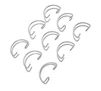 Kisangel 40pcs Hooks for Door Steel Wire Cage Door Hook Innovative and Beautiful Stainless Steel Breeding Equipment