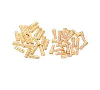 Kisangel 40Set Banana Bullet Connector Plugs Male Female for Rc Esc Motor Wire Terminals Rc Battery Replacement Connectors for Cars Planes Helicopters Gold-plated DIY Accessories