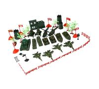 Kisangel 41pcs Military Model Set for Educational Army Figures and Accessories Kit Scene for Imagination and Creativity Development Safe and Playset