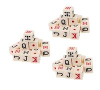 Kisangel 45 Pcs Acrylic Poker Dice Portable Funny Game Props for Parties Dice Table Games Lightweight Impact Resistant