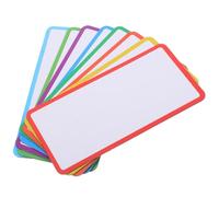 Kisangel 48pcs Reusable Magnetic Signs Coated Paper Material, Featuring Dry Erase Magnetic Labels and Colorful Name Tags, for Classroom Activities and Kitchens Repositionable Chalkboard