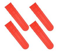 Kisangel 4pcs 18 Inch Plastic Chainsaw Bar Scabbard Cover Set Bar Protector Chainsaw Replacement Chain Guard Anti Scratch Plate Protective Cover for Outdoor Power Tools