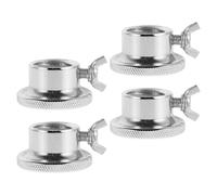 Kisangel 4pcs 28mm Steel Spinlock Dumbbell Collars Barbell Screw Clamps Weight Plate Locking Accessories for Strength and Home Gym Equipment