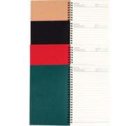 Kisangel 4pcs A5 Vintage Kraft Paper Coil Notebook for Home and School Use