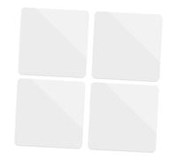 Kisangel 4pcs Acrylic Mirror Plate Reflection Plate Photo Backdrops Props White Photography Board Props for Photo Shoot Backdrops and Boards