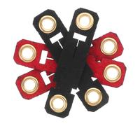 Kisangel 4pcs Adjustable Bird Lightweight Velvet Bands for Outdoor Activities Secure Clip Design for Pigeons and Parakeets Easy to Clean and Stylish Playtime Accessory