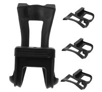 Kisangel 4PCS Adjustable Exercise Bike Pedal Cage with Elastic Toe Clips for Enhanced Cycling Performance Fit for Road Mountain Stationary Bikes Easy Installation for Outdoor Riding and