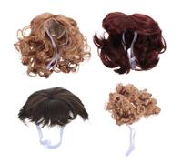 Kisangel 4pcs Adjustable Porch Goose Wig - Yard Goose Costume Wig with Elasticated Drawstring for Front Door Decoration - Funny Outdoor Statue Accessories