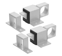 Kisangel 4pcs Aluminum Alloy Automatic Spring Latches with Finger-Return Spring Loaded Pins, Quick Secure Self-Closing Door and Window Gate Locks for Cabinet and Attic Use