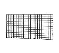 Kisangel 4pcs Black Fish Board for Aquarium with 8pcs Clamps PC Plastic Fish Tank Filter Plate Convenient Bottom Filtration Grid to Separate in Aquarium