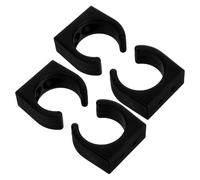 Kisangel 4pcs Black Nylon Paddle Holder Clips for Kayaking Boat Rail Clamp Marine Grade Tube Clamps Small Paddle Holder for Canoe Rowing Yacht Outings