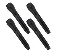 Kisangel 4pcs Boy Girl's Microphone Simulation Toy Journalist Microphone Props Realistic Sound for Play and Party Favors