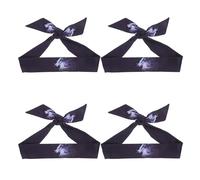 Kisangel 4pcs Breathable Workout Headband - Adjustable Sweatband Gym Bandana - Fabric Headwrap for Running Football Boxing Outdoor Adventures