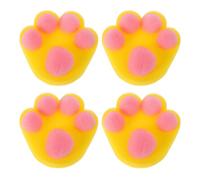 Kisangel 4Pcs Cartoon Animal Bath Sponges - Soft Cat Claw Exfoliating Loofah Scrubbers for Newborns and - Gentle Shower Sponge Set for Bathing