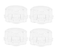 Kisangel 4pcs Child Proof Stove Knob Covers Plastic Safety Covers for Oven and Gas Hob Knobs to Prevent Children from Turning on Gas and Reduce Fire Risk