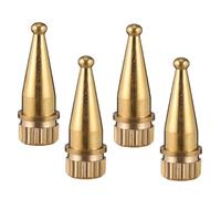 Kisangel 4Pcs Copper Speaker Stand Feet Shockproof Vibration Isolation Spikes for Amplifier Turntable CD Dvd Player Audio Equipment