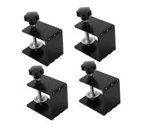 Kisangel 4pcs Drawer Panel Clip Drawer Panel Clamps Front Clamps Cabinet Face Frame Face Install Install Fixing Clip Mounting Black