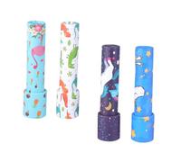 Kisangel 4pcs Educational Kaleidoscope Rotating Visual for Boys and Safe Material Interactive Early Learning Fun Random Style