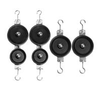 Kisangel 4pcs Educational Mechanics Pulley Single Double Pulleys for Physics Experiments Classroom Teaching Tools for Demonstrating Mechanical Concepts Learning Mechanics